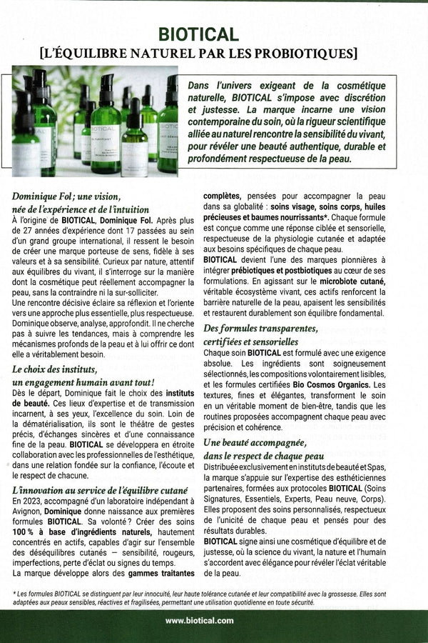 BIOTICAL dans TopMaman